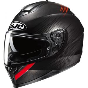 Ενσωματωμένο κράνος μοτοσικλέτας HJC C70N Sway MC1 κόκκινο-μαύρο