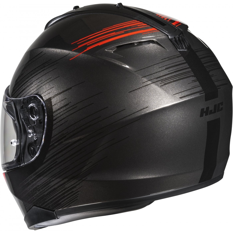 Ενσωματωμένο κράνος μοτοσικλέτας HJC C70N Sway MC1 κόκκινο-μαύρο