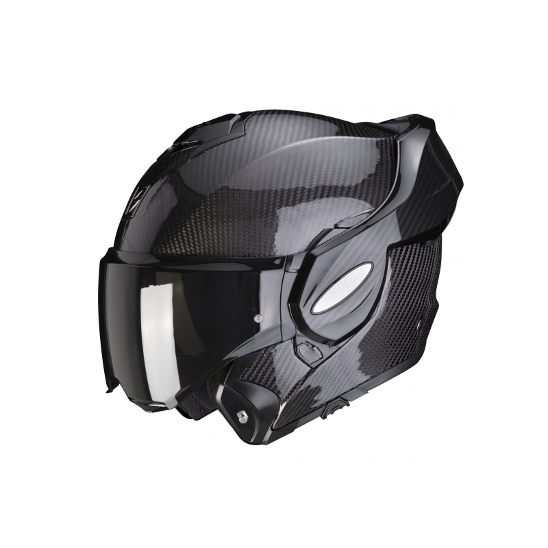 Αναδιπλούμενο κράνος Scorpion EXO-TECH EVO Carbon μαύρο γυαλιστερό - βαθμός II
