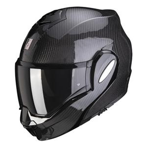 Αναδιπλούμενο κράνος Scorpion EXO-TECH EVO Carbon μαύρο γυαλιστερό - βαθμός II