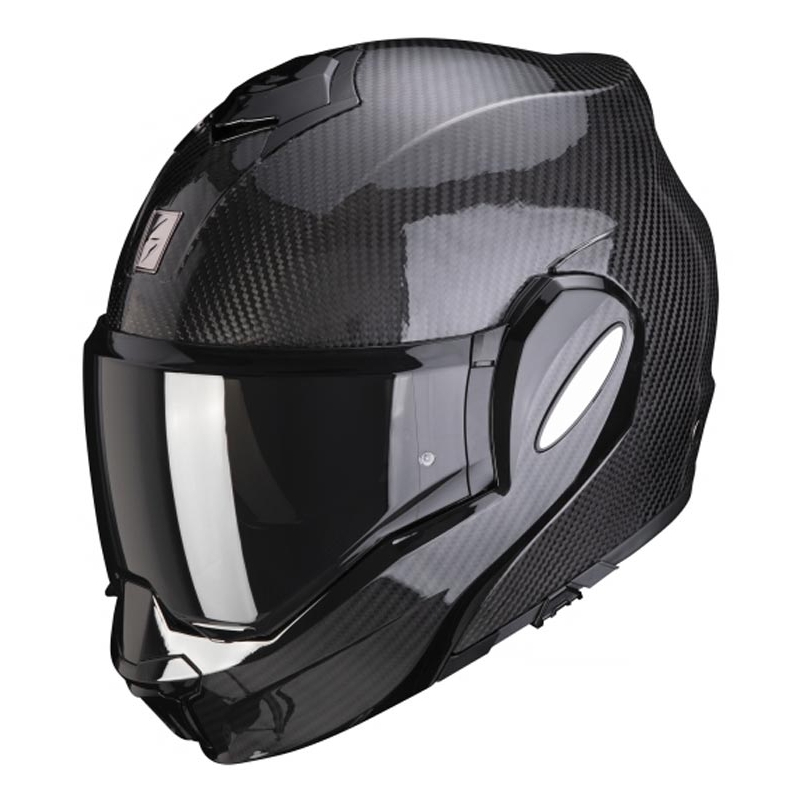 Αναδιπλούμενο κράνος Scorpion EXO-TECH EVO Carbon μαύρο γυαλιστερό - βαθμός II