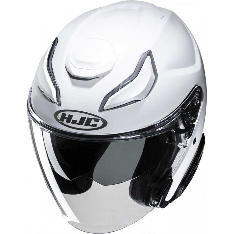 Ανοιχτό κράνος μοτοσικλέτας HJC F31 Solid pearl white