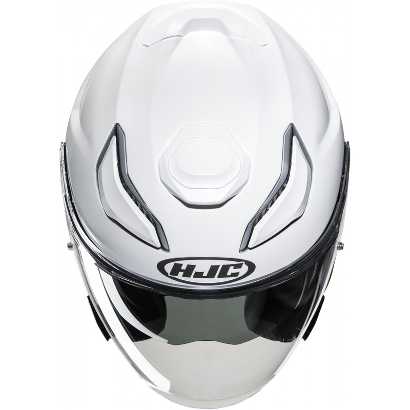 Ανοιχτό κράνος μοτοσικλέτας HJC F31 Solid pearl white