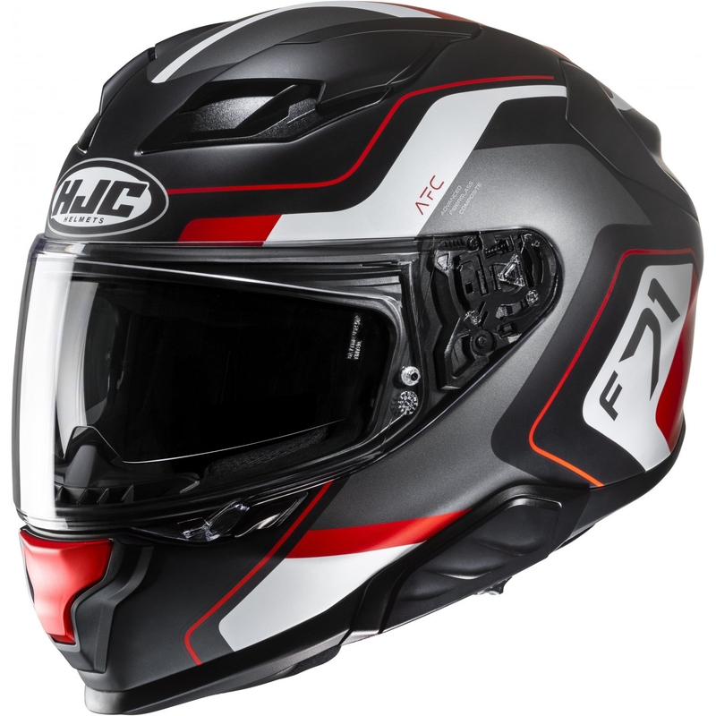 HJC F71 Arcan MC1SF μαύρο-γκρι-κόκκινο ολοκληρωμένο κράνος μοτοσικλέτας