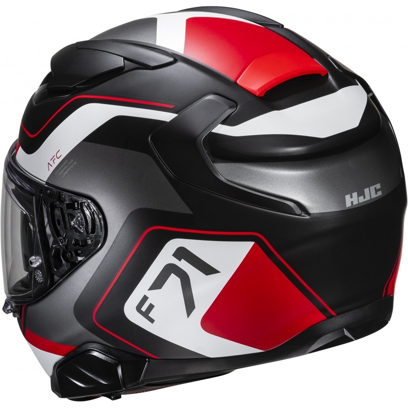 HJC F71 Arcan MC1SF μαύρο-γκρι-κόκκινο ολοκληρωμένο κράνος μοτοσικλέτας
