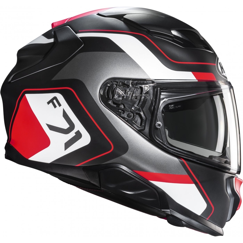 HJC F71 Arcan MC1SF μαύρο-γκρι-κόκκινο ολοκληρωμένο κράνος μοτοσικλέτας
