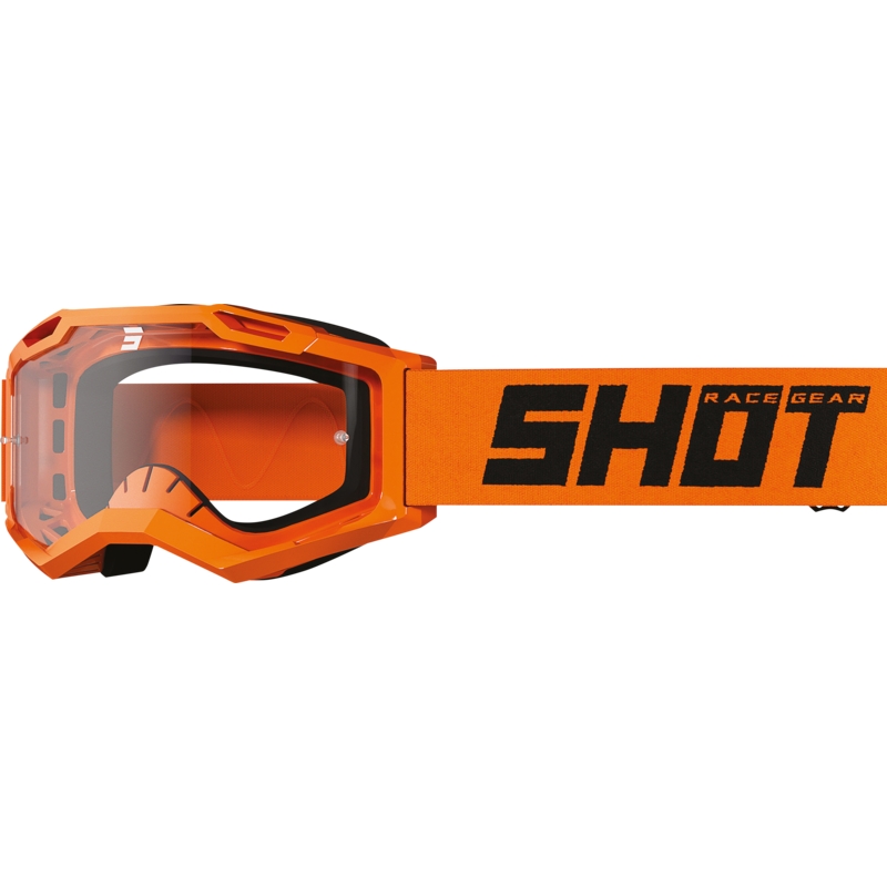 Παιδικά γυαλιά μοτοκρός Shot Rocket Kid 2.0 πορτοκαλί (διαφανές πλεξιγκλάς)