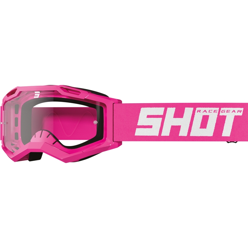 Παιδικά γυαλιά μοτοκρός Shot Rocket Kid 2.0 ροζ (διαφανές πλεξιγκλάς)