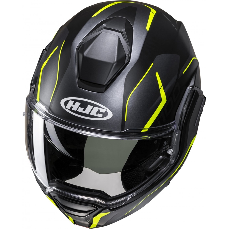 HJC i100 Lorix MC3HSF μαύρο-γκρι-κίτρινο αναδιπλούμενο κράνος μοτοσικλέτας