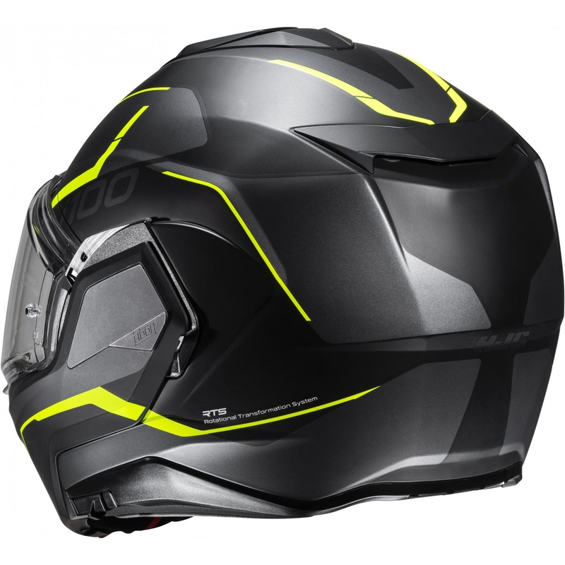 HJC i100 Lorix MC3HSF μαύρο-γκρι-κίτρινο αναδιπλούμενο κράνος μοτοσικλέτας