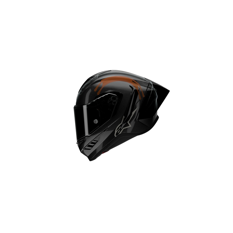 Κράνος μοτοσικλέτας full face Alpinestars Supertech R-10 Team carbon fluor κόκκινο-μπλε-λευκό ματ
