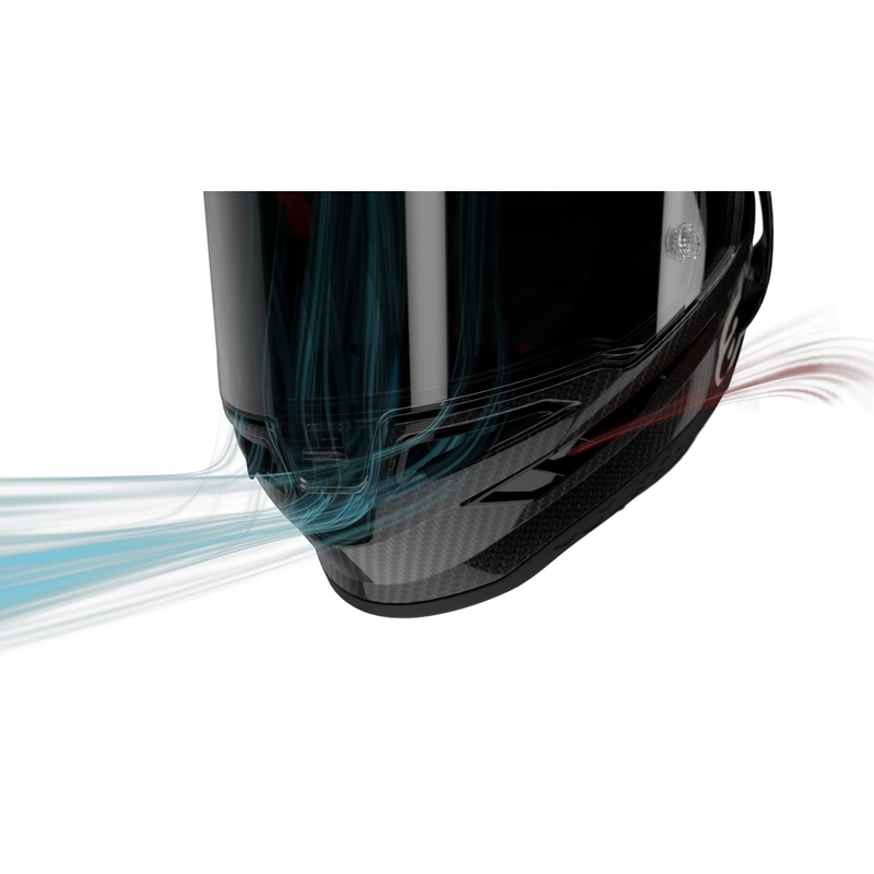 Κράνος μοτοσικλέτας full face Alpinestars Supertech R-10 Team carbon fluor κόκκινο-μπλε-λευκό ματ