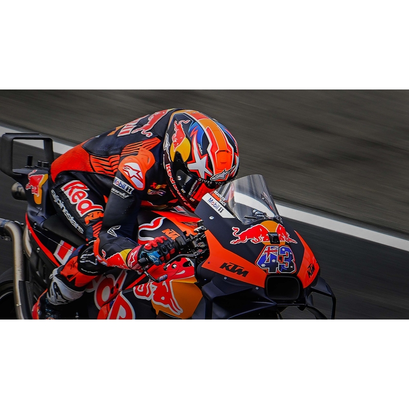 Κράνος μοτοσικλέτας full face Alpinestars Supertech R-10 Team carbon fluor κόκκινο-μπλε-λευκό ματ