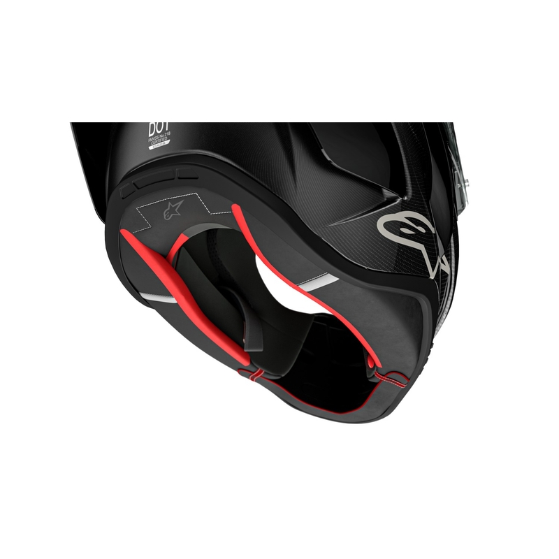 Κράνος μοτοσικλέτας full face Alpinestars Supertech R-10 Team carbon fluor κόκκινο-μπλε-λευκό ματ