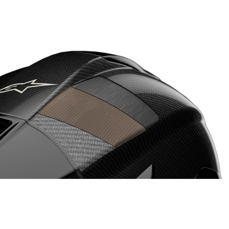 Κράνος μοτοσικλέτας full face Alpinestars Supertech R-10 Team carbon fluor κόκκινο-μπλε-λευκό ματ