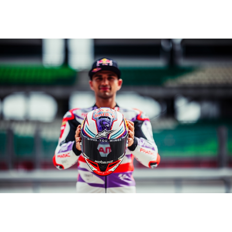 Κράνος μοτοσικλέτας Alpinestars Supertech R-10 Element από ανθρακονήματα, ασημί-μαύρο
