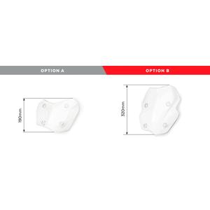 Plexi štít PUIG RACING WITH SUPPORT + PROTECTION průhledná