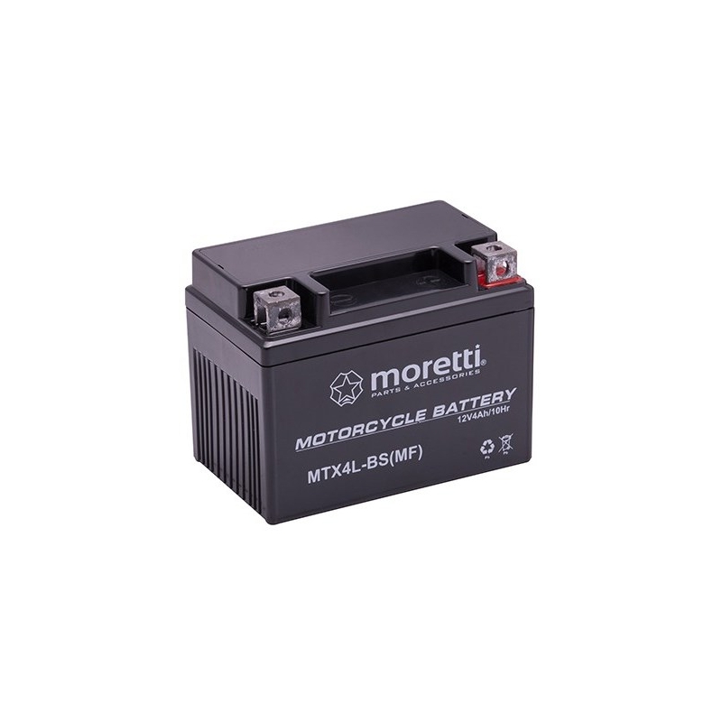 Μπαταρία ζελέ χωρίς συντήρηση Moretti MTX4L-BS, 12V 4Ah