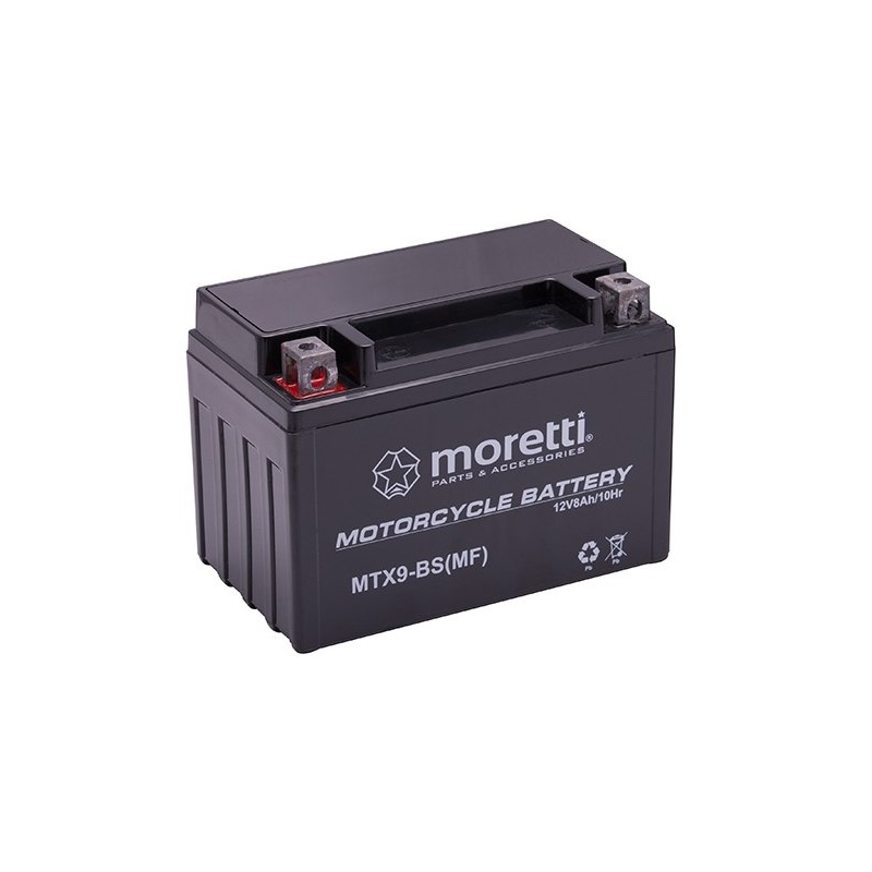 Μπαταρία gel χωρίς συντήρηση Moretti MTX9-BS, 12V 8Ah