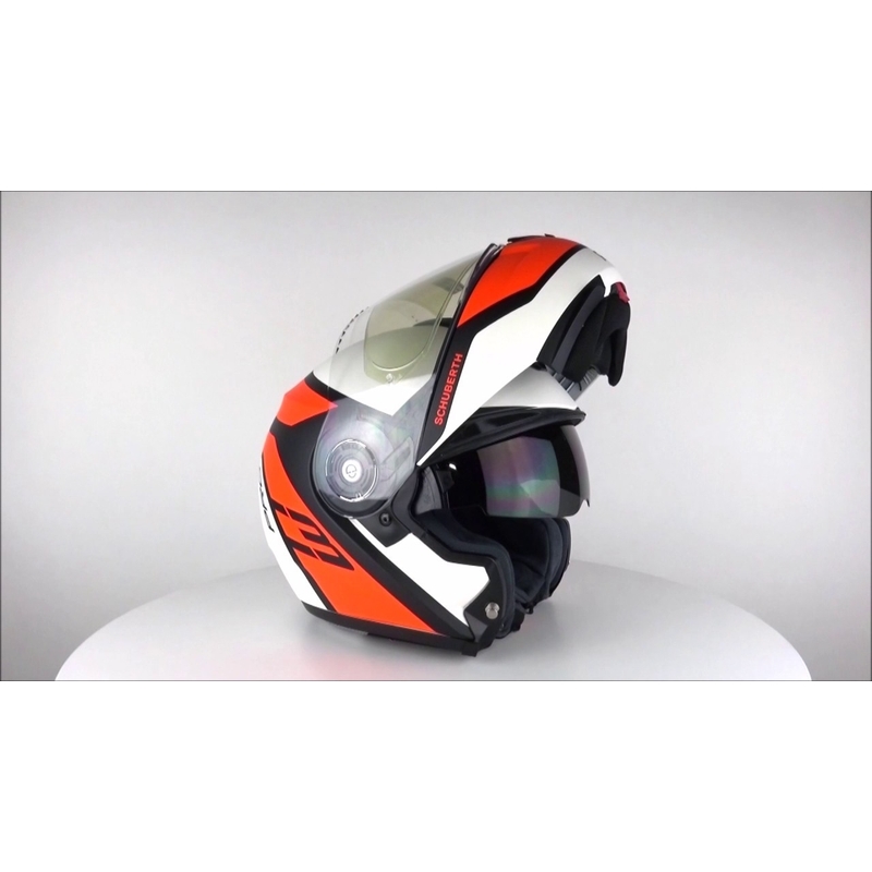 Vyklápěcí přilba Schuberth C3 Pro Echo fluo oranžová výprodej