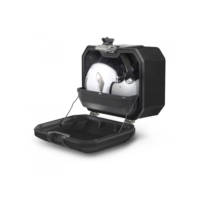 Kompletní sada bočních černých hliníkových kufrů SHAD TERRA BLACK 36L/47L , včetně montážní sady SHAD TRIUMPH Tiger 900