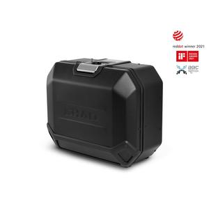 Kompletní sada bočních černých hliníkových kufrů SHAD TERRA BLACK 36L/36L , včetně montážní sady SHAD YAMAHA MT-09 Tracer / Tracer 900