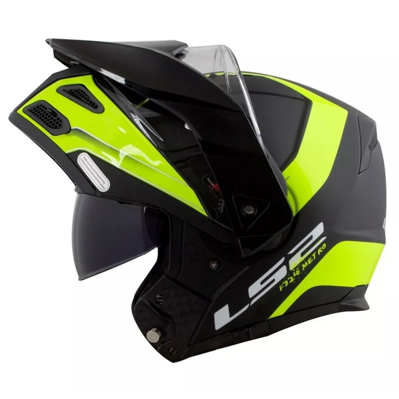 Vyklápěcí přilba LS2 FF324 Metro EVO Rapid černo-fluo žlutá výprodej