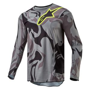 Alpinestars Racer Tactical motocross jersey γκρι camo-fluo κίτρινο-μαύρο