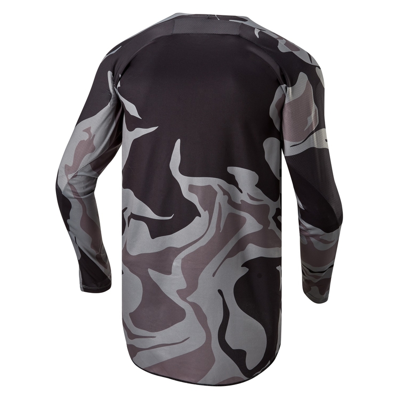 Alpinestars Racer Tactical motocross jersey γκρι camo-fluo κίτρινο-μαύρο