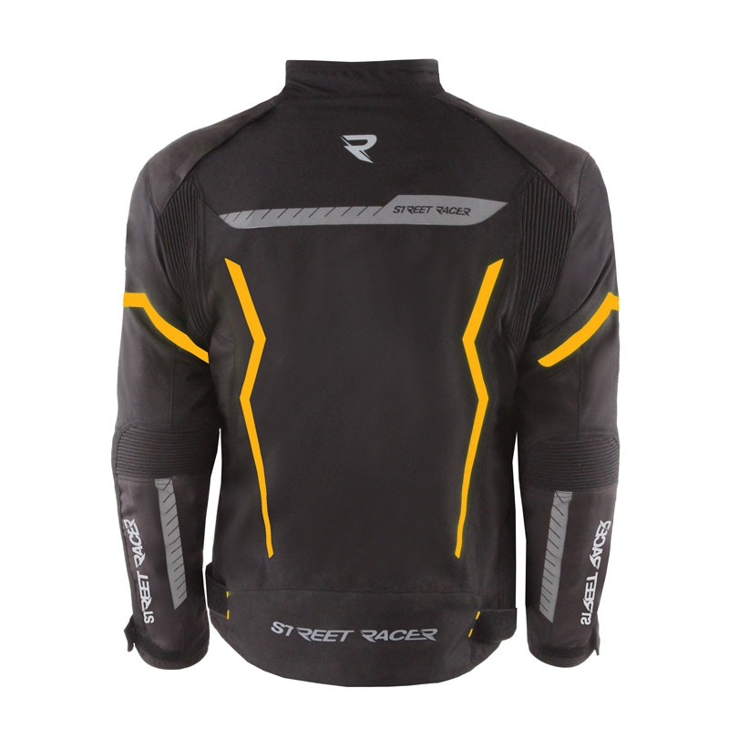 Street Racer Flex Air μπουφάν μοτοσικλέτας μαύρο-πορτοκαλί