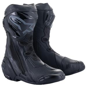 Alpinestars Supertech R 2024 Μαύρες μπότες μοτοσικλέτας