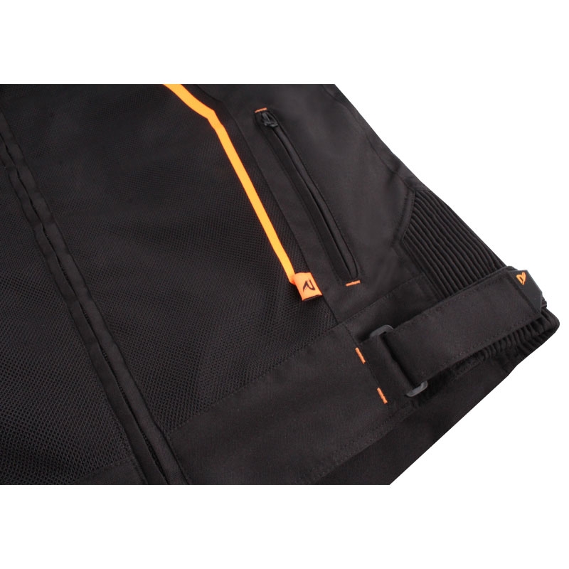 Street Racer Flex Air μπουφάν μοτοσικλέτας μαύρο-πορτοκαλί