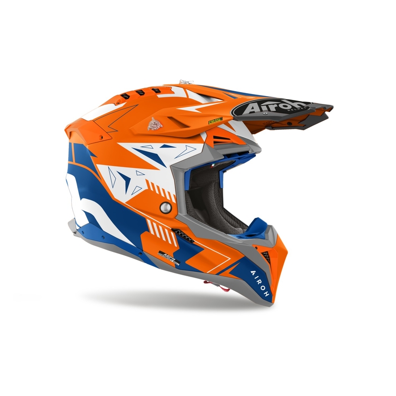 Κράνος μοτοκρός Airoh Aviator 3 Spin fluorescent πορτοκαλί ματ