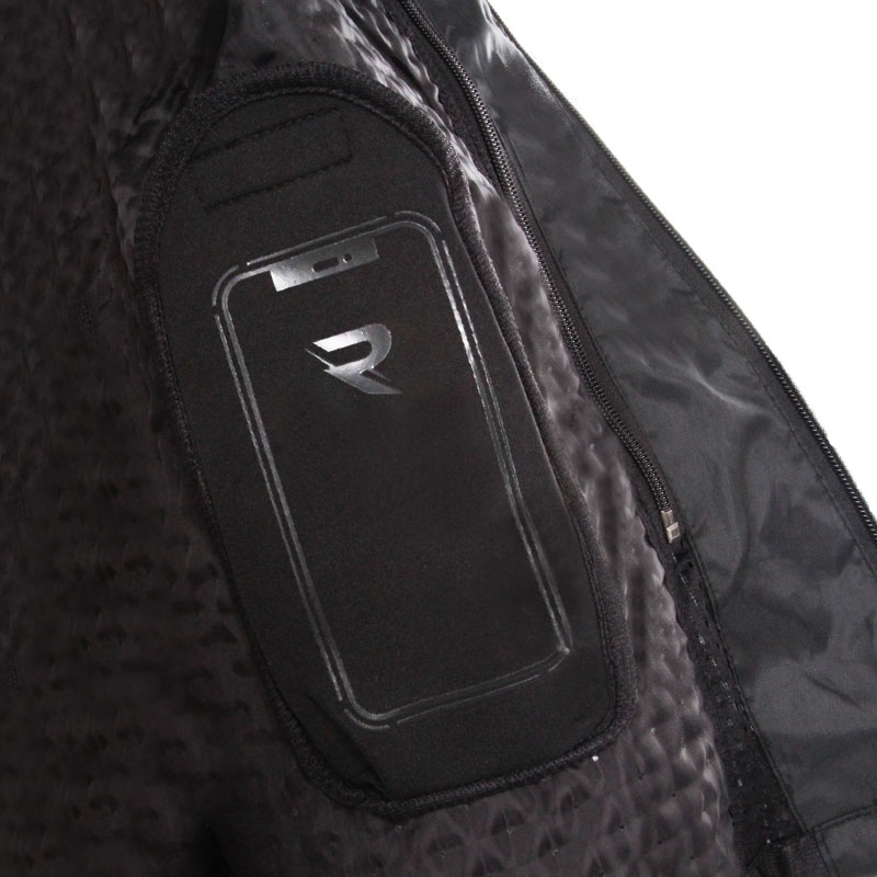 Street Racer Flex μαύρο και κόκκινο μπουφάν μοτοσικλέτας