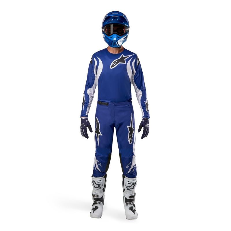 Ζέρσεϊ μοτοκρός Alpinestars Fluid Lucent μπλε-άσπρο-μαύρο
