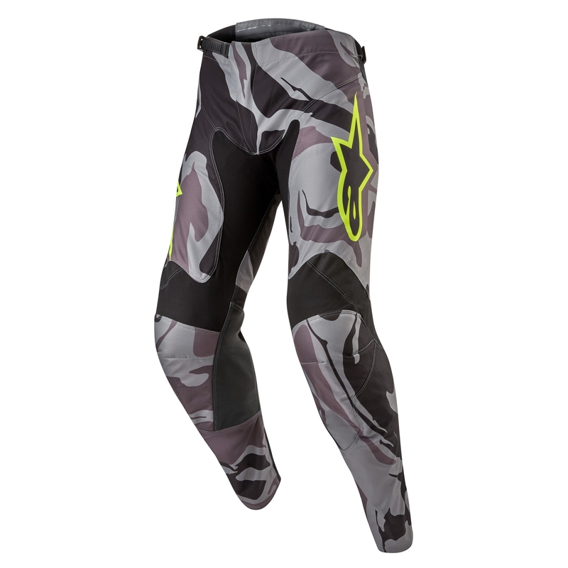 Παντελόνι μοτοκρός Alpinestars Racer Tactical γκρι camo-fluo κίτρινο-μαύρο
