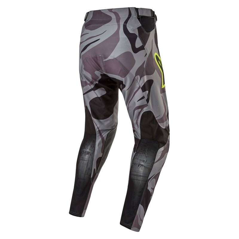 Παντελόνι μοτοκρός Alpinestars Racer Tactical γκρι camo-fluo κίτρινο-μαύρο