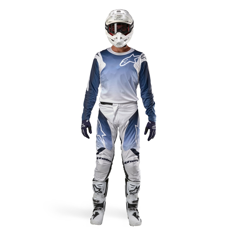 Alpinestars Racer Hoen Παντελόνι Motocross Μπλε και Λευκό