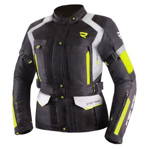 Γυναικείο μπουφάν μοτοσικλέτας Street Racer Hilax Black-Gray-Fluo Yellow