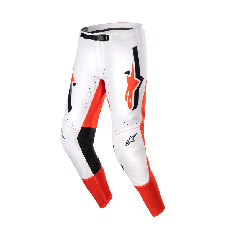Alpinestars Supertech Ward Παντελόνι Motocross λευκό και πορτοκαλί