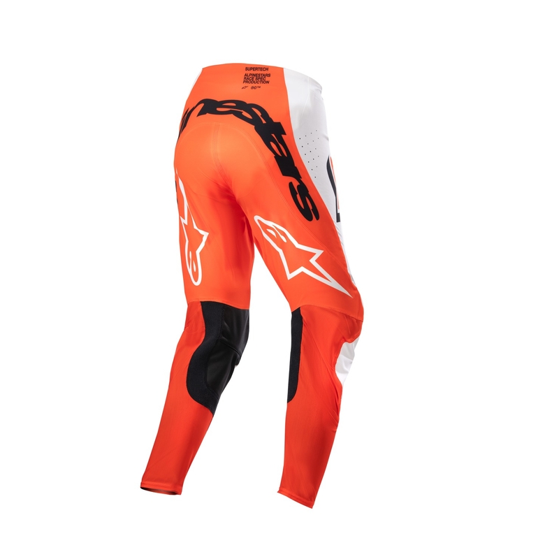 Alpinestars Supertech Ward Παντελόνι Motocross λευκό και πορτοκαλί