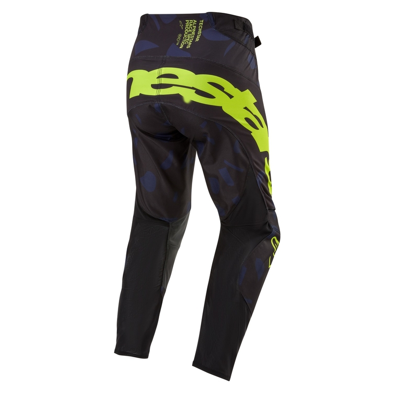 Παντελόνι μοτοκρός Alpinestars Techstar Rantera μαύρο-μπλε-fluo κίτρινο