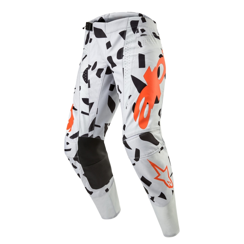 Παντελόνι μοτοκρός Alpinestars Techstar Rantera γκρι-πορτοκαλί-μαύρο