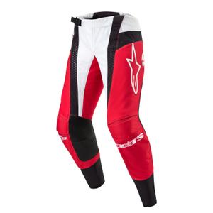 Παντελόνι μοτοκρός Alpinestars Techstar Ocuri κόκκινο-άσπρο-μαύρο