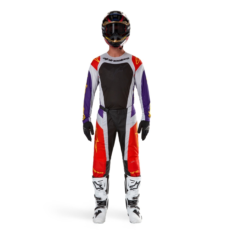 Alpinestars Techstar Ocuri Παντελόνι Motocross πορτοκαλί-γκρι-μωβ-κίτρινο προσφορά