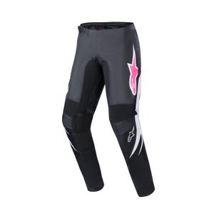 Γυναικείο μοτοκρός παντελόνι Alpinestars Stella Fluid μαύρο-άσπρο