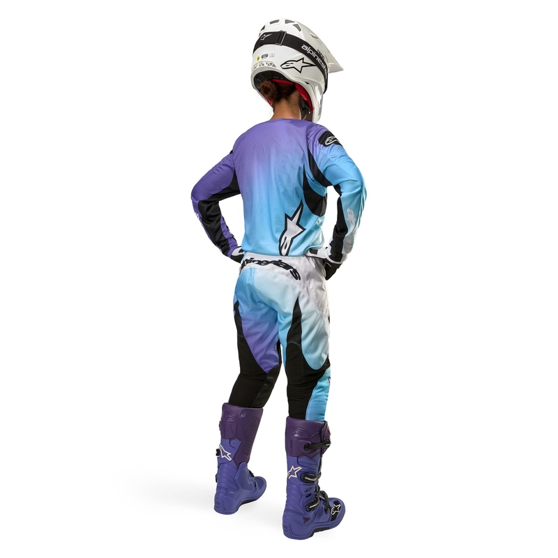 Alpinestars Stella Fluid 2024 Γυναικείο παντελόνι Motocross Λευκό και Μωβ