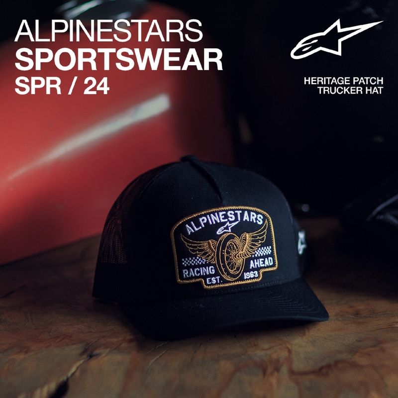 Alpinestars Heritage Patcher καπέλο μαύρο-μαύρο