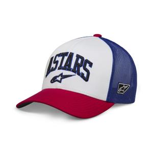Alpinestars Dunkerer καπέλο λευκό-κόκκινο-μπλε