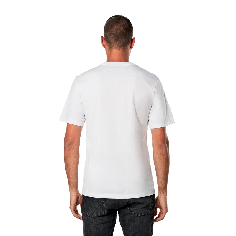 T-shirt Alpinestars Always 2.0 CSF λευκό-κόκκινο-μαύρο